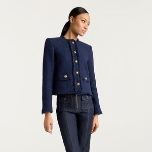 Women's Navy Tweed Jacket